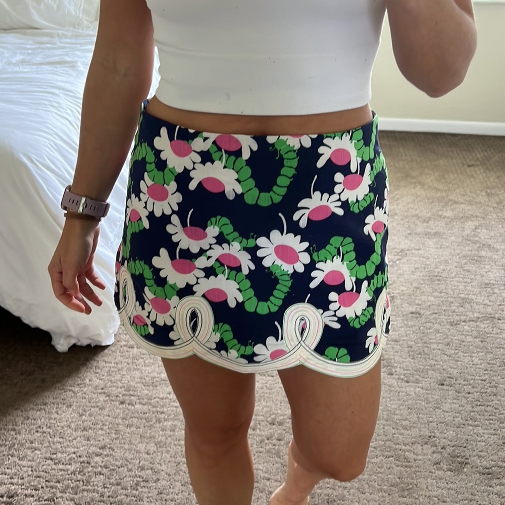 Lilly Pulitzer mini caterpillar skirt